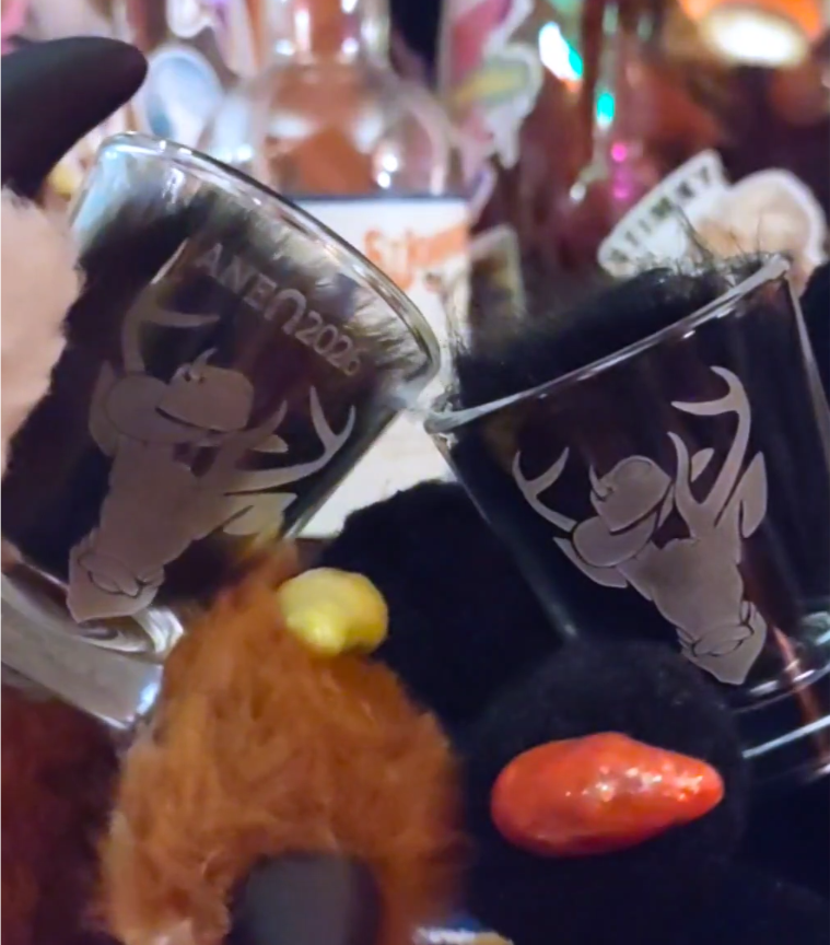 Shots with your logo/art, by the case (72) $5.50/ea lasered, $9.75 deep sand carving